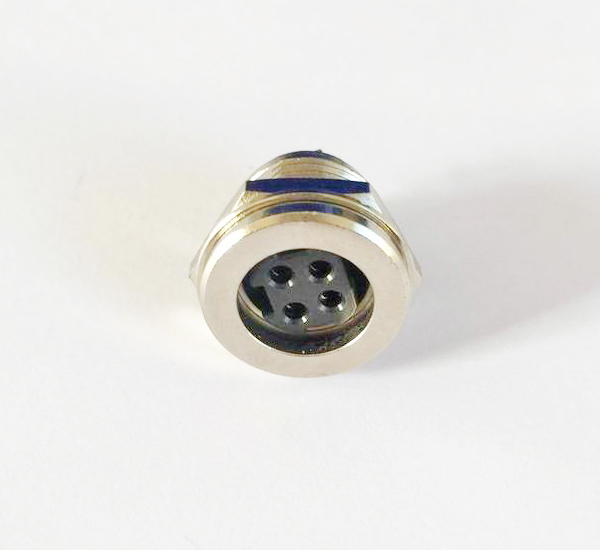 POWER DIN 4P母头螺牙式+螺母垫圈